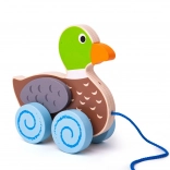 Bigjigs Baby wooden pull-along duck