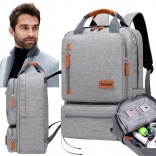 Leichter grauer Schulrucksack