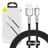 USB‑A‑auf‑Lightning‑Kabel BASEUS Cafule 1 m, 2,4 A – schwarz