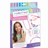 MAKE IT REAL Positive Gems Jewelry Making Kit – Necklace and 3 Bracelets