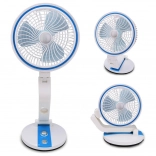 Klappbarer kabelloser Tischventilator mit LED-Licht und USB-Aufladung