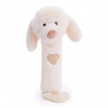 Bigjigs Baby 3-in-1 Dog Rattle with Squeaker and Teether