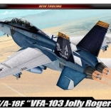 Plastic model aircraft F/A-18F USN VF-103 JOLLY ROGERS 1:72