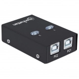 Automatic USB 2.0 switch for sharing 1 device between 2 PCs MANHATTAN
