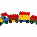 LORI train building set with 3 carriages in a bag
