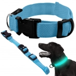 LED light-up collar for dogs and cats, adjustable, 59 cm – blue