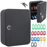 Metal lockable key cabinet for 48 keys, wall-mounted