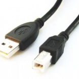 USB 2.0 Cable AB (AM–BM) 1.8 m Black