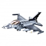 Sluban Model Bricks F-16 Falcon Jet Fighter Building Set 521 Pieces