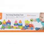 Houten trekpuzzel-treintje VIGA