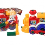 Screw-together plastic train engine 22 cm