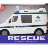 Stedelijke politiewagen op batterijen met licht en geluid