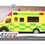 Yellow Ambulance Car on Battery