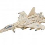 Wooden Puzzle Russian Fighter Jet SU-27 RoboTime