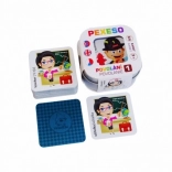 Pexeso Professions 1 – waterproof, Czech–Slovak–English, 64 cards in a tin box