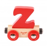 Rail Car Letter Z - Bigjigs Rail