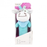 Squeaky rattle turquoise donkey for babies
