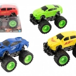 Friction-powered off-road car with large wheels 13 cm, plastic