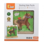 VIGA slide-on blocks – farm animals (9 blocks)