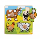 Bigjigs Toys Insert Educational Puzzle Farm