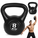 Kettlebell 8 kg ModernHome – Kunststoff-Kugelhantel für Krafttraining und Rehabilitation