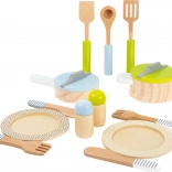 Ensemble de cuisine en bois pour enfants SMALL FOOT, 15 pièces