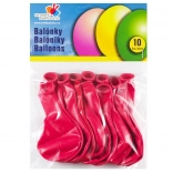 Red inflatable balloons 26 cm - set of 10 pieces