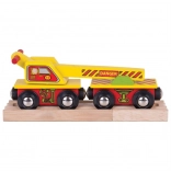 BIGJIGS RAIL Wooden Crane Wagon
