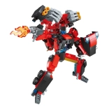 qman iron fist commander – transformerende robot en gevechtsvoertuig, 333 onderdelen