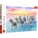 Puzzle 500 Pieces Galloping White Horses Trefl
