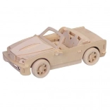 Woodcraft wooden 3D puzzle car BMW – large model