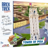 Bakstenen bouwset BRICK TRICK Travel – De scheve toren van Pisa (260 stukjes)