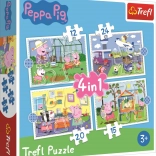 Puzzle 4in1 Peppa Pig for children 3+