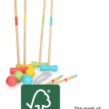Small foot wooden croquet Active