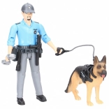 Bruder Bworld police officer with dog