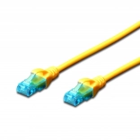 Network patch cable U/UTP Cat 5e, 5 m, yellow