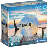 puzzle 500 pièces CLEMENTONI Peace Collection – Peaceful Wind