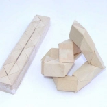 Wooden Puzzle Snake Natural