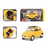 Bburago model cars Fiat 500 F 1965 yellow 1:24