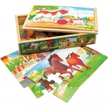Wooden Animal Puzzle in a Box