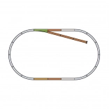 Piko Track Set B with Dead-End Track H0