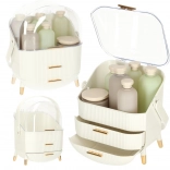 witte cosmetica-organizer met lades