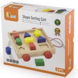 Wooden Shape Sorter - Cart