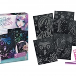 Nebulous Stars Painting and Scratching Unicorn