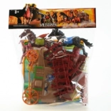 Wild West Set – Plastic Native Figures with Accessories