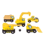 Bigjigs Rail Construction Vehicles – Set for Wooden Train Sets