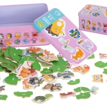 Wooden Animal Educational Puzzle in Box