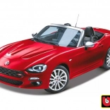 Bburago Fiat 124 Spider Red 1:24 model