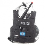 Kids' police set with tactical vest and accessories