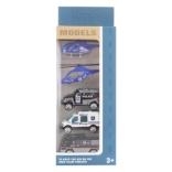 Set of Police Metal Cars with Helicopters